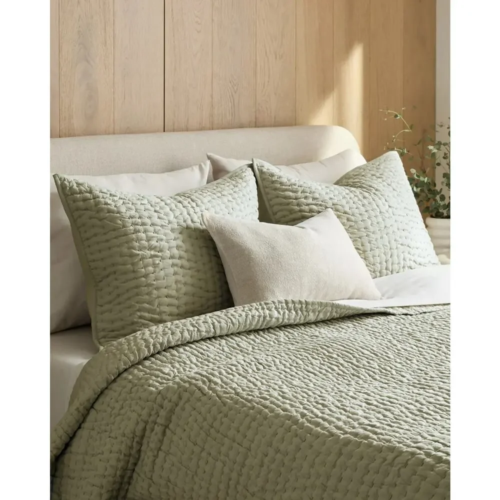Quince European Linen Cotton Stitch Quilt